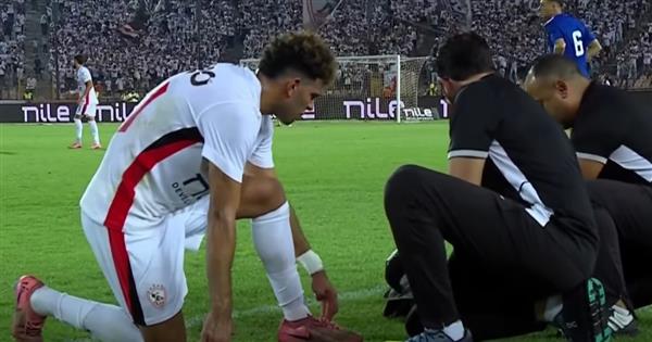 إصابة محمد السيد  صداع في راس معتمد جمال